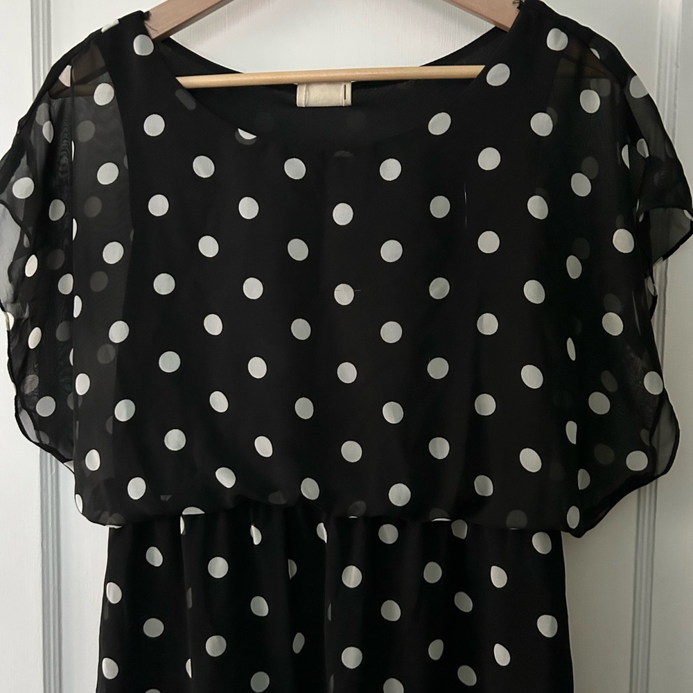 Urban Outfitters Pins and Needles Polka Dot Chiffon Dress